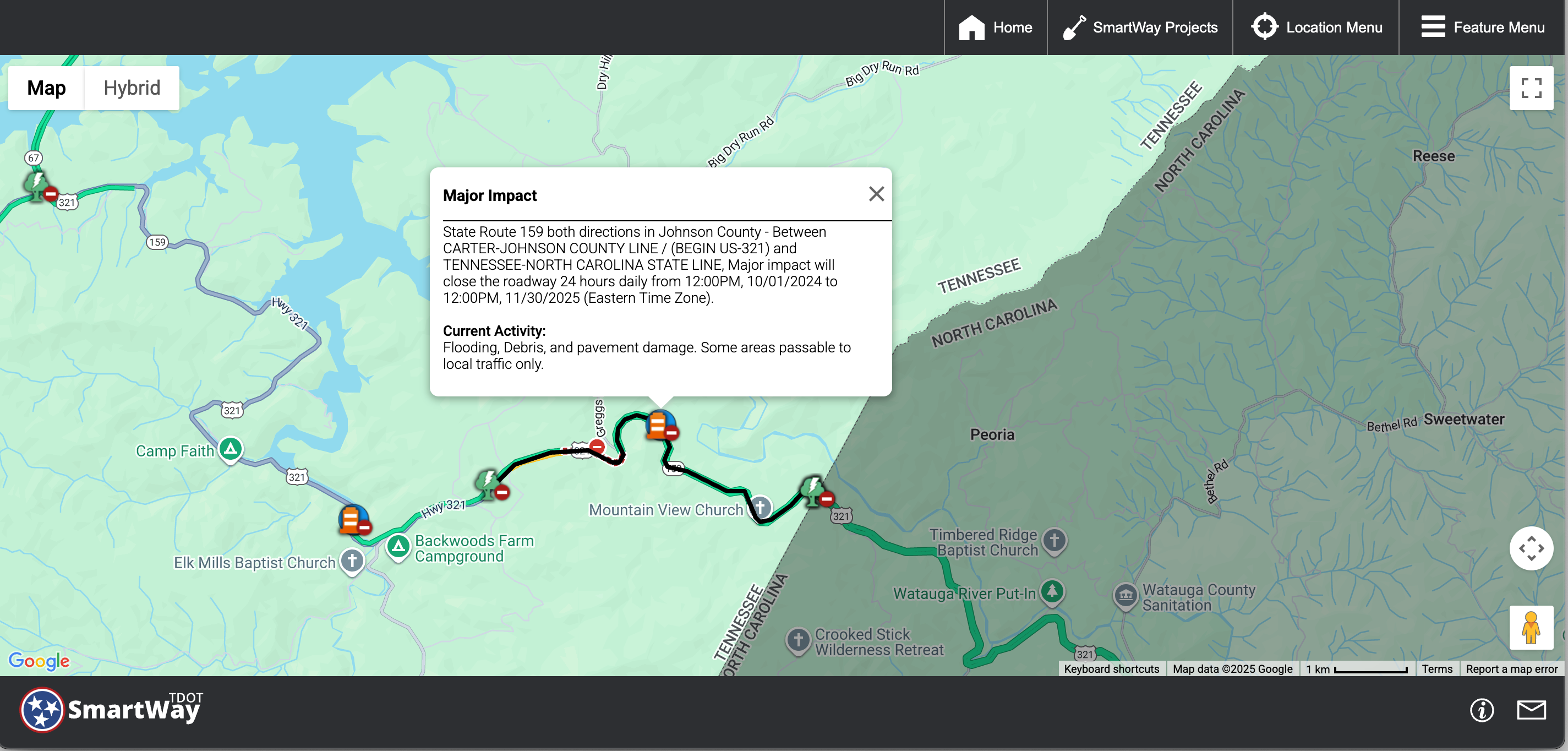 Smartway Statewide Map